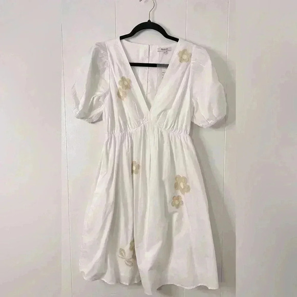 Madewell Annamarie Embroidered Mini Dress - Picture 9 of 9